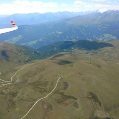Flugwegposition um 12:33:48: Aufgenommen in der Nähe von Gemeinde Krems in Kärnten, Österreich in 2509 Meter